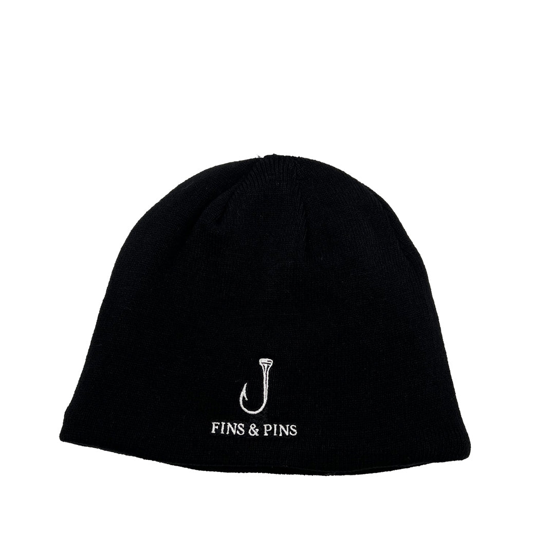 Black Fins & Pins Beanie
