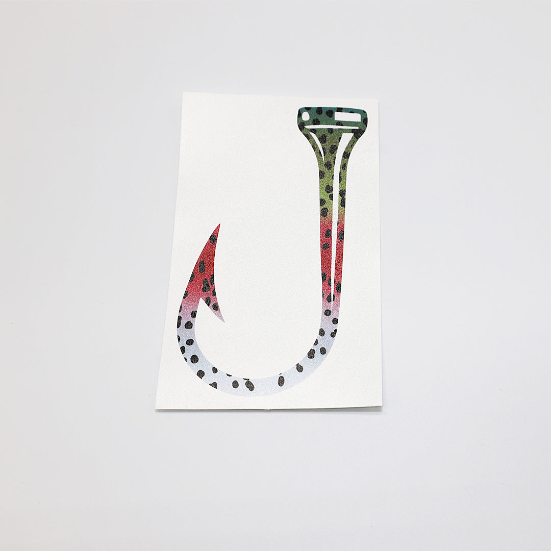 Rainbow Trout T-Hook transfer sticker