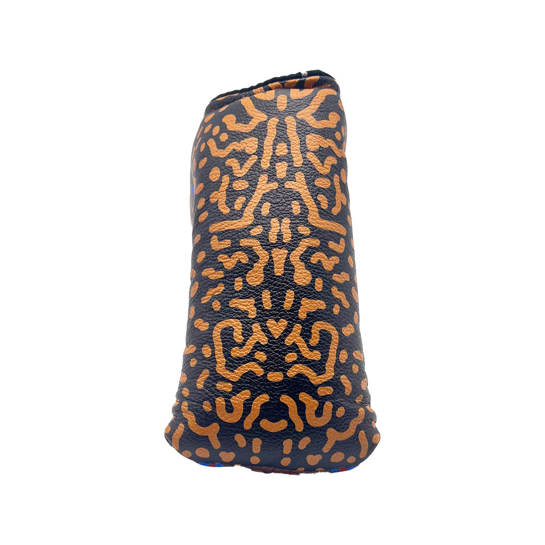 Leather Brook trout blade putter cover