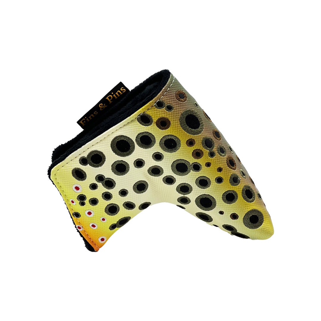 Embroidered Brown trout blade cover