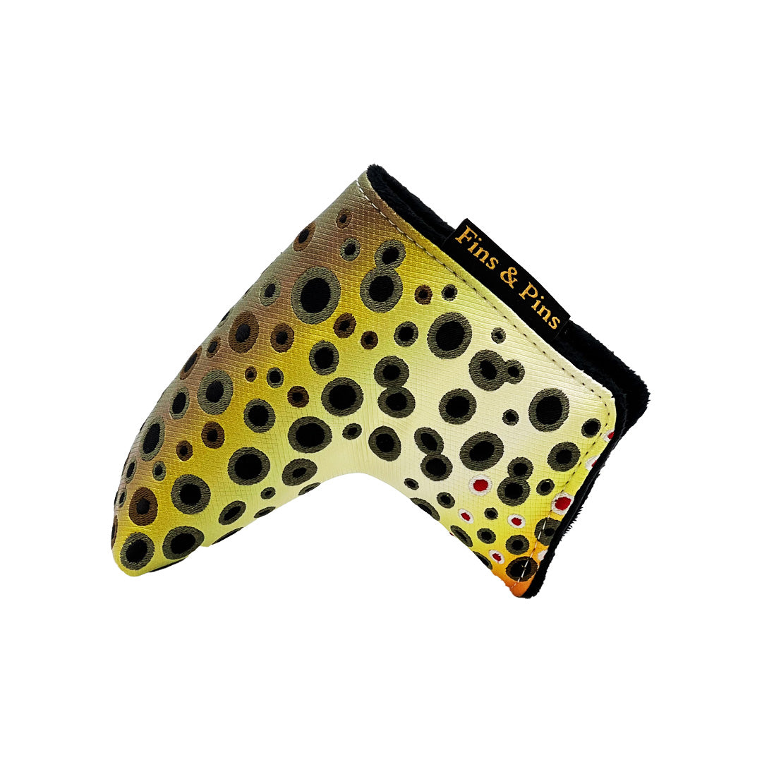 Embroidered Brown trout blade cover