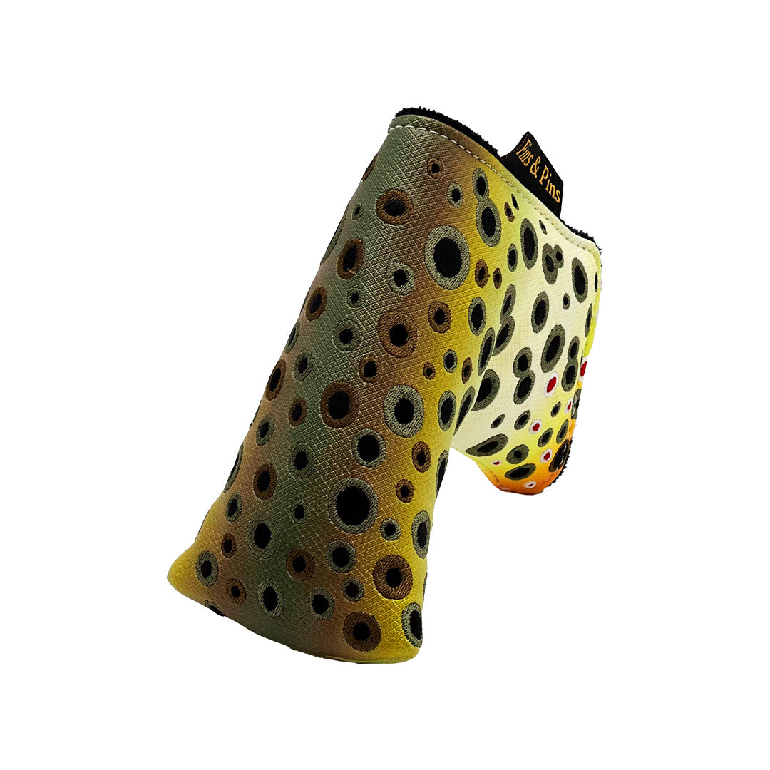 Embroidered Brown trout blade cover