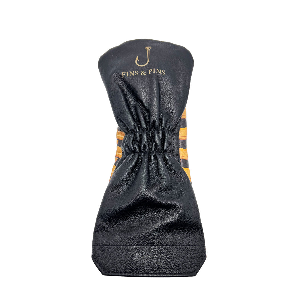 Leather carp driver headcover