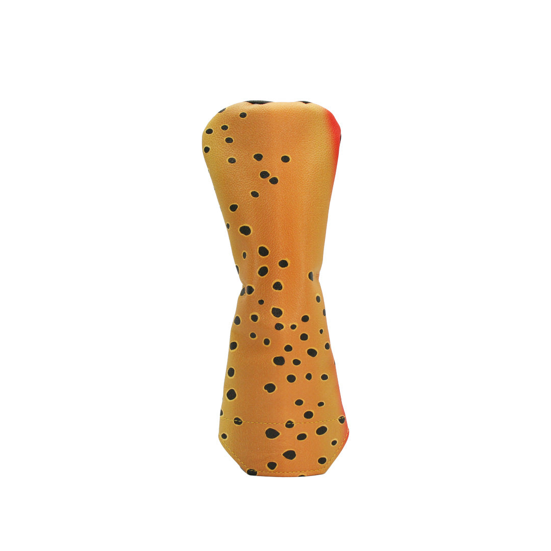 Leather cutthroat trout fairway wood headcover