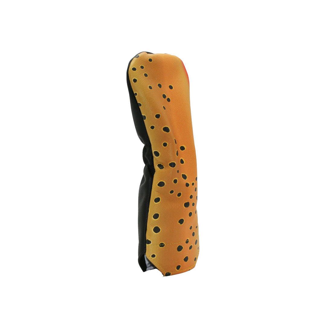 Leather cutthroat trout fairway wood headcover