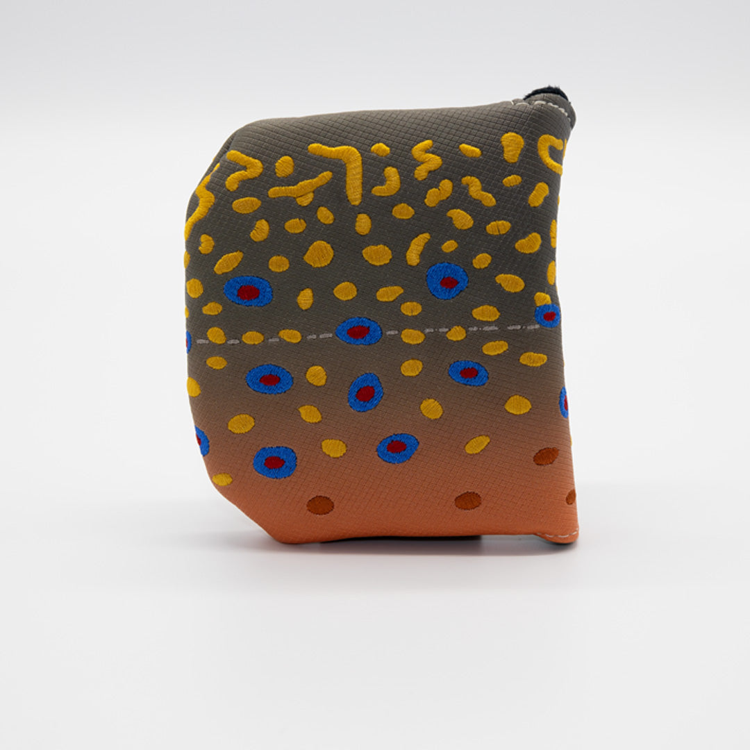 Embroidered Brook Trout Mallet Cover