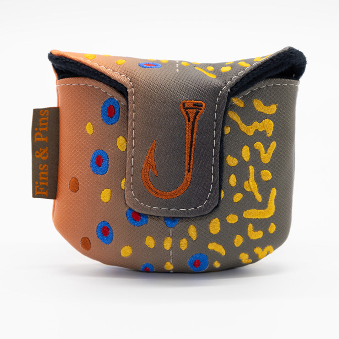 Embroidered Brook Trout Mallet Cover