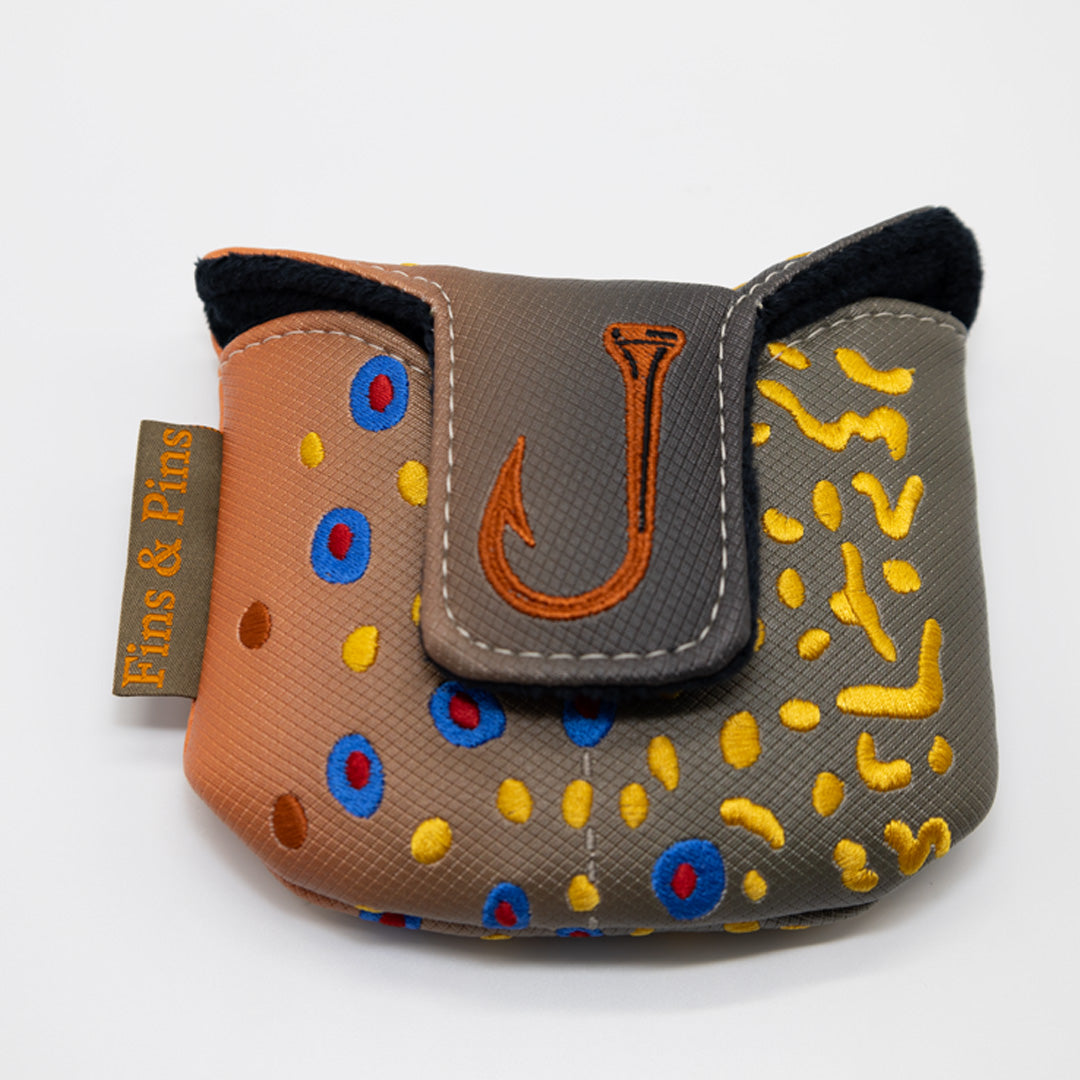 Embroidered Brook Trout Mallet Cover