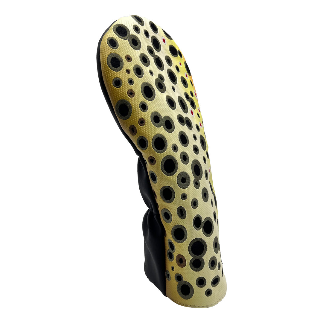 Embroidered Brown trout driver headcover
