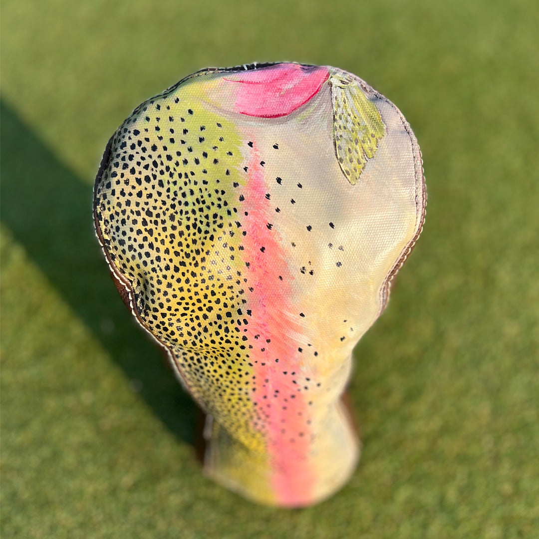 Missouri River rainbow trout driver headcover