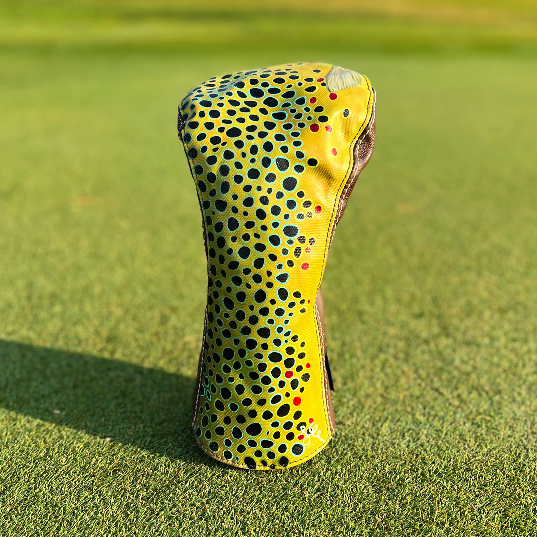 Clark Fork brown trout driver headcover