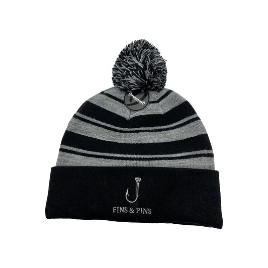 Gray/ Black Winter Hat