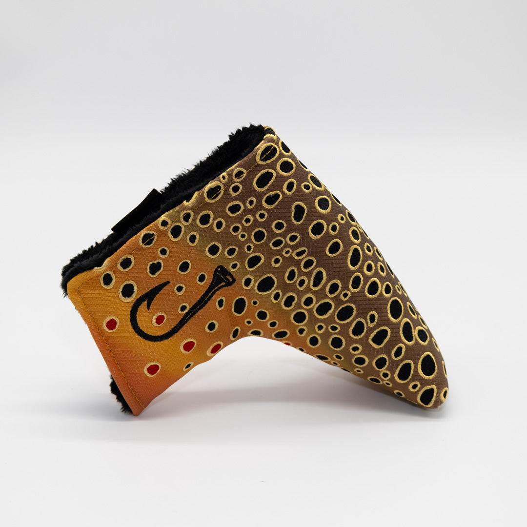Fall Brown Trout Blade Putter Headcover
