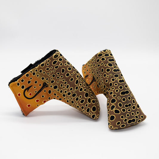Fall Brown Trout Blade Putter Headcover
