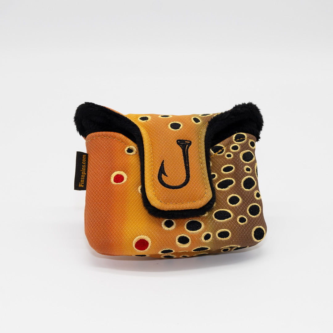 Fall Brown Trout Mallet Putter Headcover