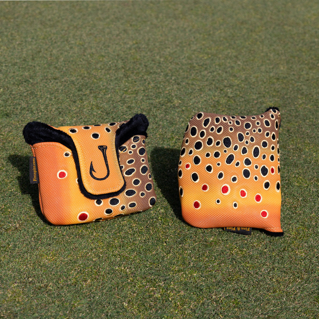 Fall Brown Trout Mallet Putter Headcover