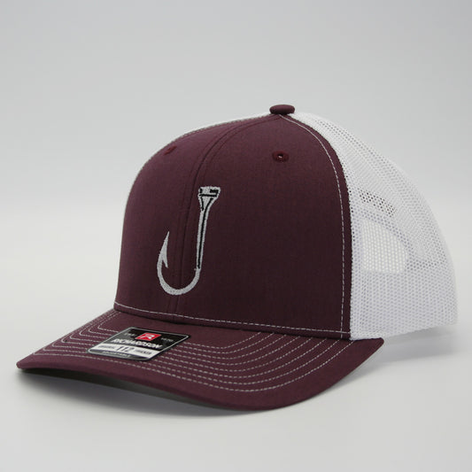 Maroon T-Hook snapback