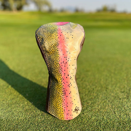 Limited edition rainbow trout driver headcover