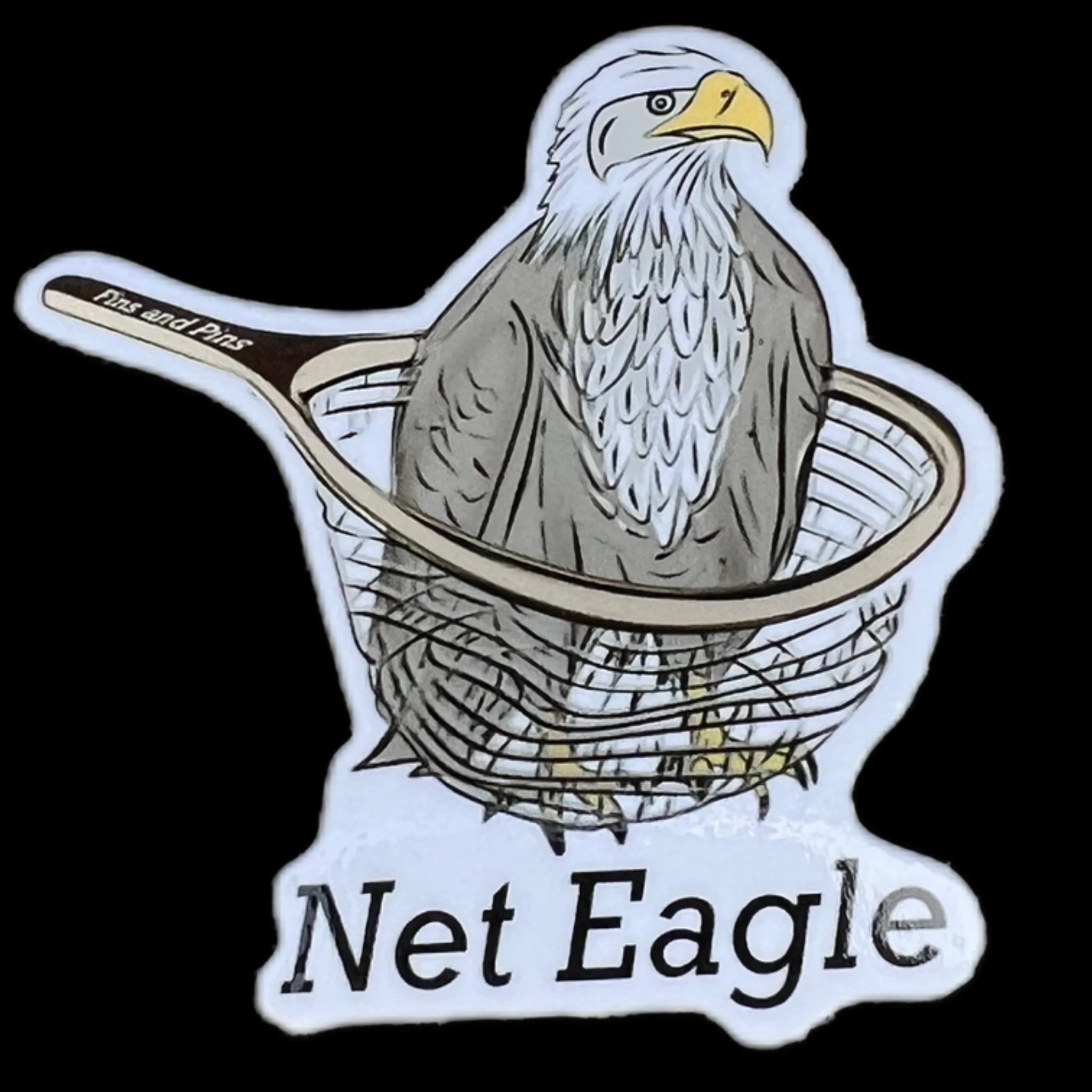Net eagle sticker – Fins & Pins